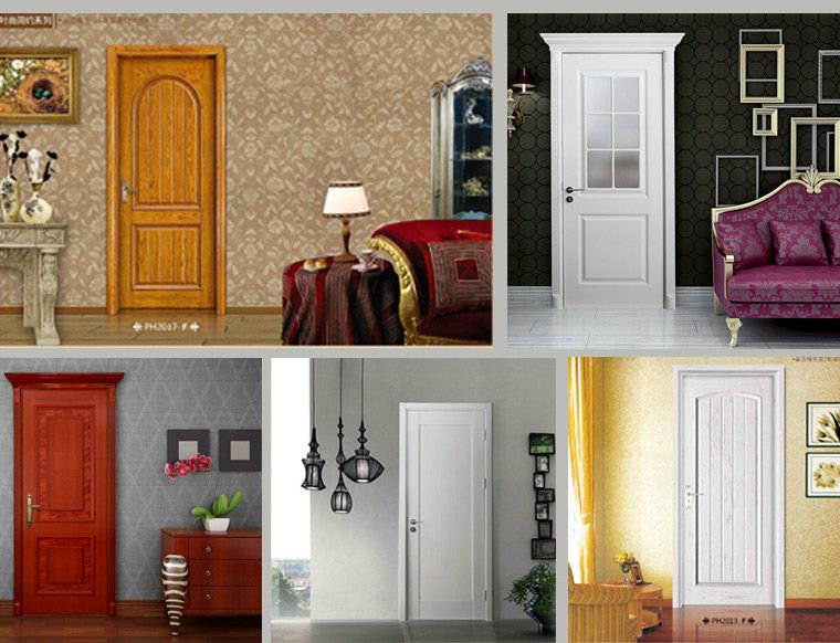 Modern PVC Laminated Wooden Panel Door for House Apartment (WDM-050)